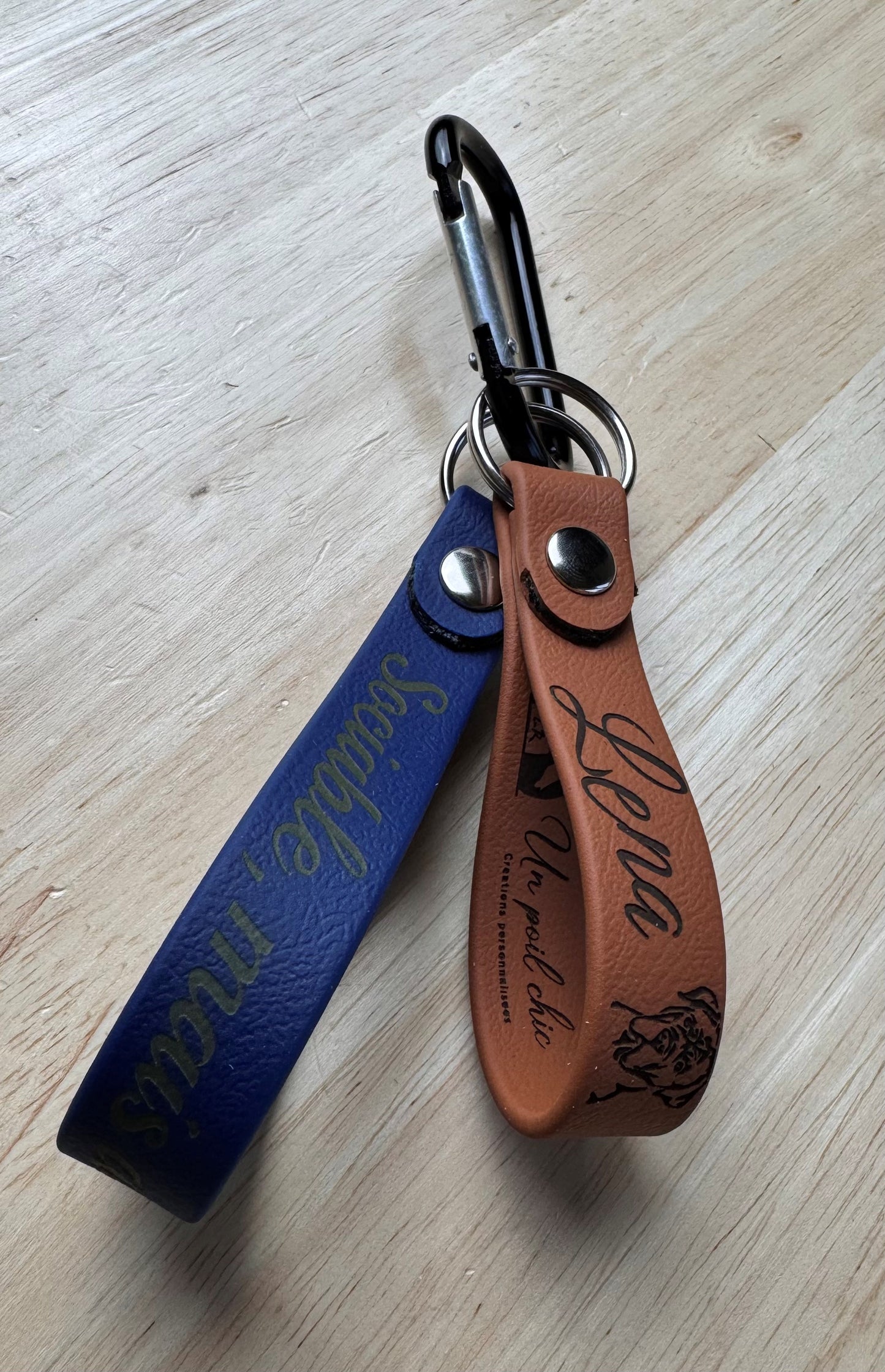 Porte-clé en Biothane personnalisé – Simple ou Double