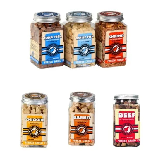 Box friandises lyophilisées "TERRE & MER" pour chien