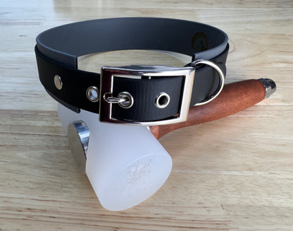 Collier pour chien sur mesure et personnalisable en BIOTHANE Bicolore