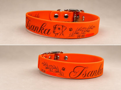 L’Essentiel — Collier Biothane® unicolore personnalisé pour chien