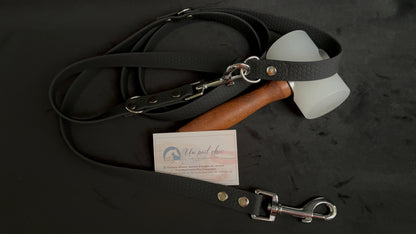 Laisse multipositions pour chien en HEXA personnalisable unicolore