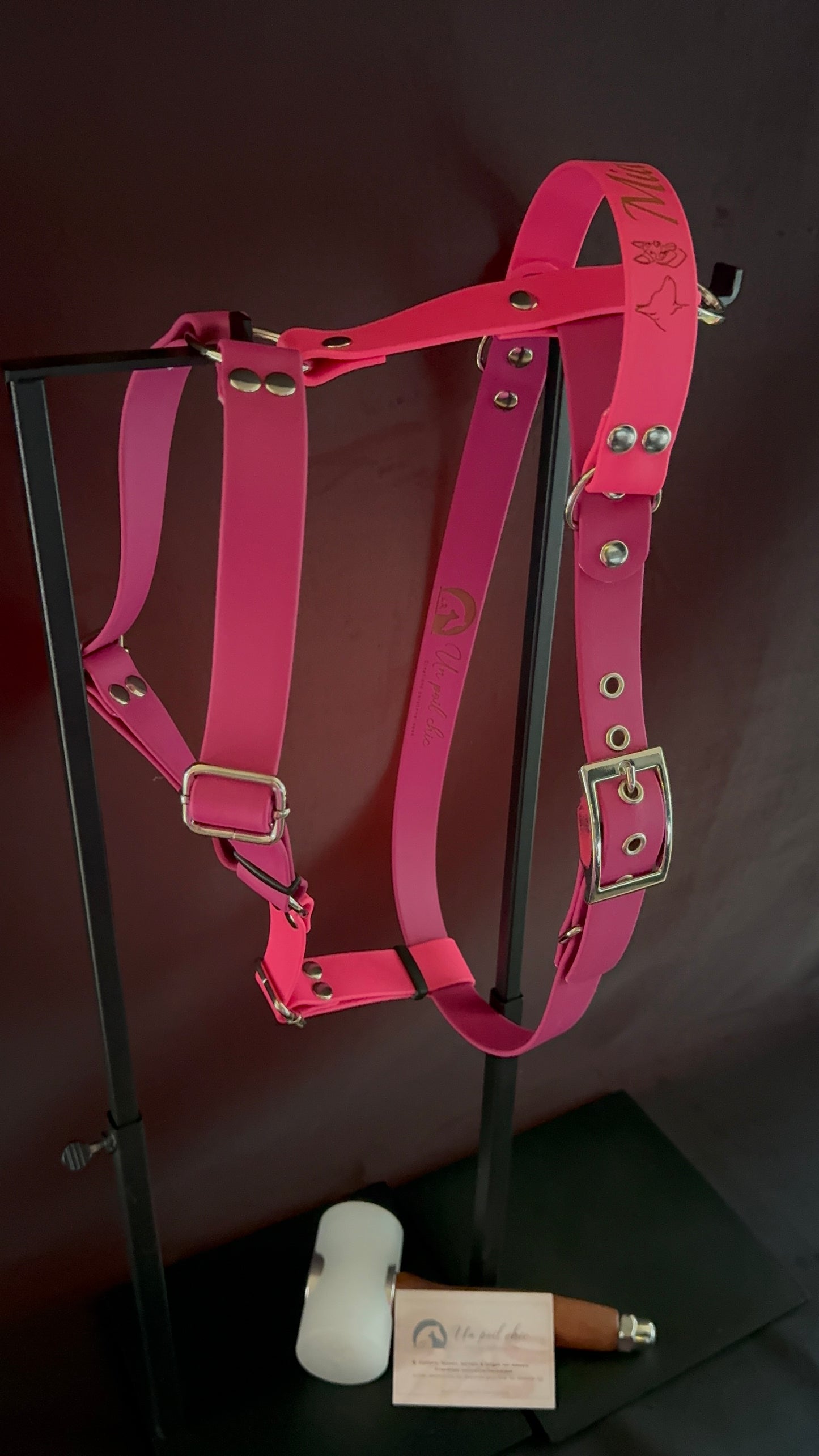 Harnais en H pour chien en BIOTHANE sur mesure et personnalisable bicolore