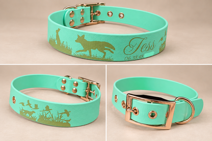 L’Essentiel — Collier Biothane® unicolore personnalisé pour chien