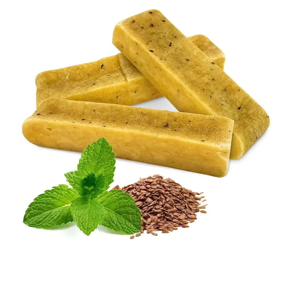 Fromage "Cheezy Dog" aux fruits & superaliments / Graines de lin & menthe