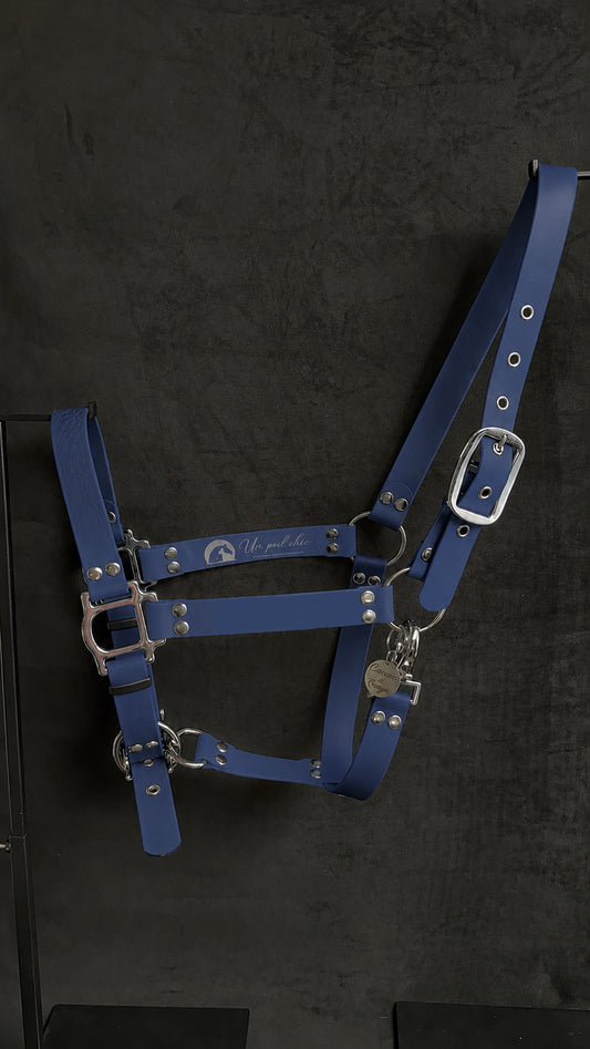 Licol Cheval / Shetland / PS / COB - Biothane unicolore personnalisable