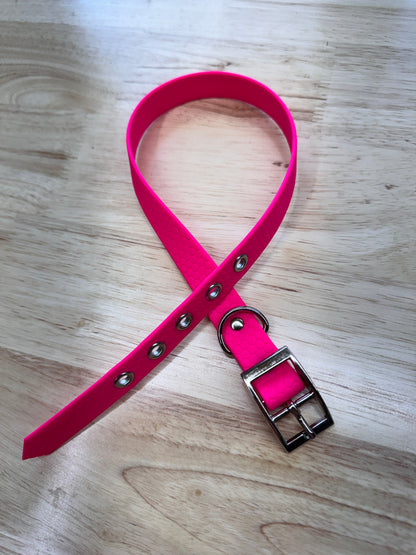 Collier pour chien sur mesure et personnalisable en HEXA Unicolore