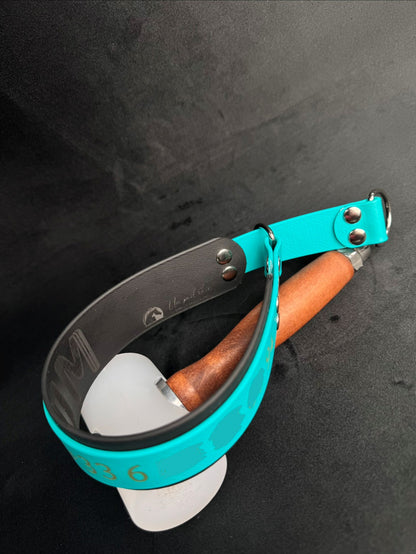 Collier Martingale bicolore en Biothane personnalisé pour chien