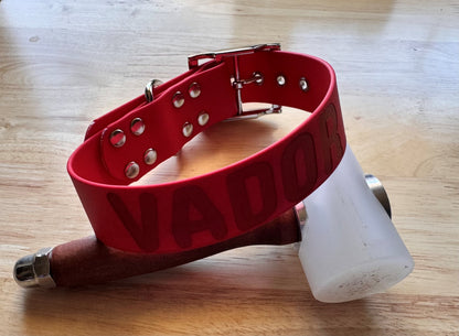 Collier pour chien sur mesure et personnalisable en BIOTHANE Unicolore